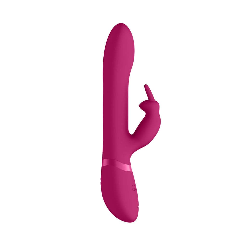 Vive Amoris Vibrador Coelho Rosa Com Contas Estimulantes