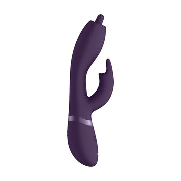 Conejito vibrador giratorio para punto G con punta de color morado Vive Nilo