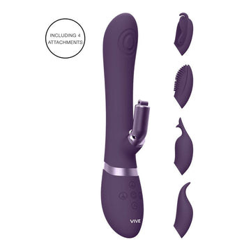 Vive Etsu Vibrador Coelho Intercambiável Roxo