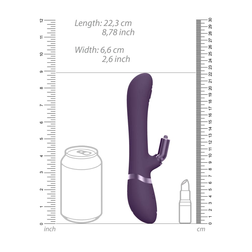 Vive Etsu Vibrador Coelho Intercambiável Roxo