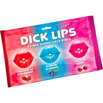 Anillos de goma comestibles para el pene Dick Lips