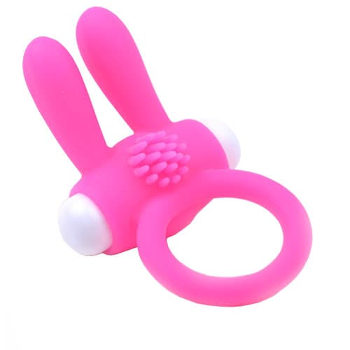 Cockring Com Orelhas De Coelho Rosa