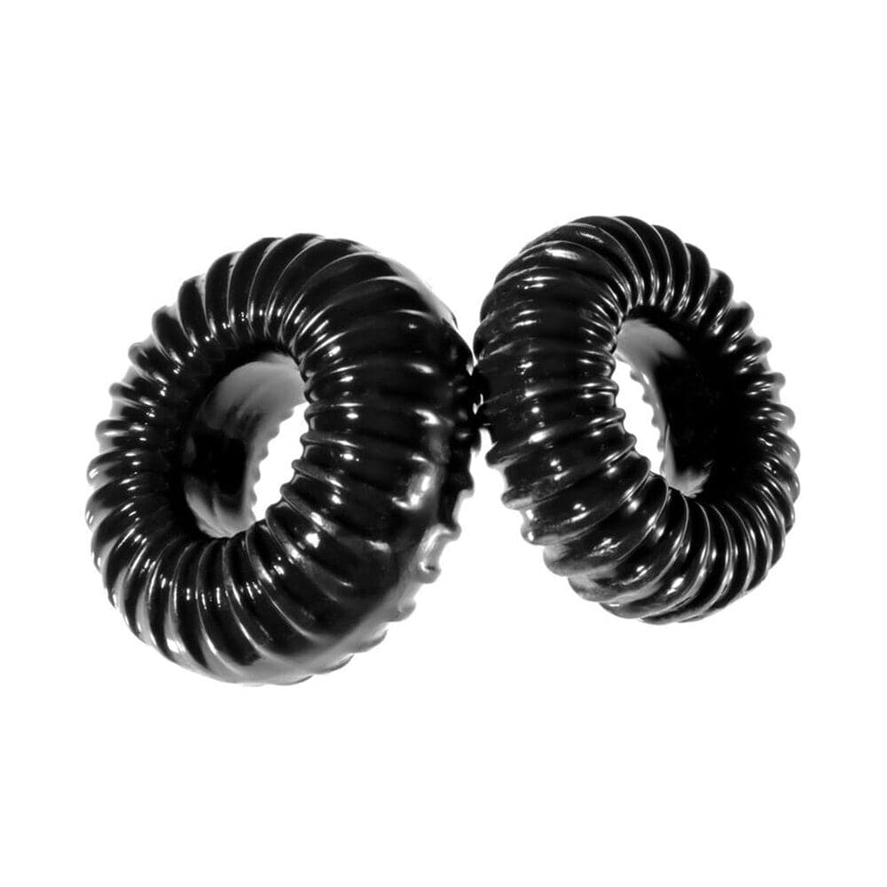 Pacote com 2 anéis penianos com nervuras finas Perfect Fit XPlay Gear