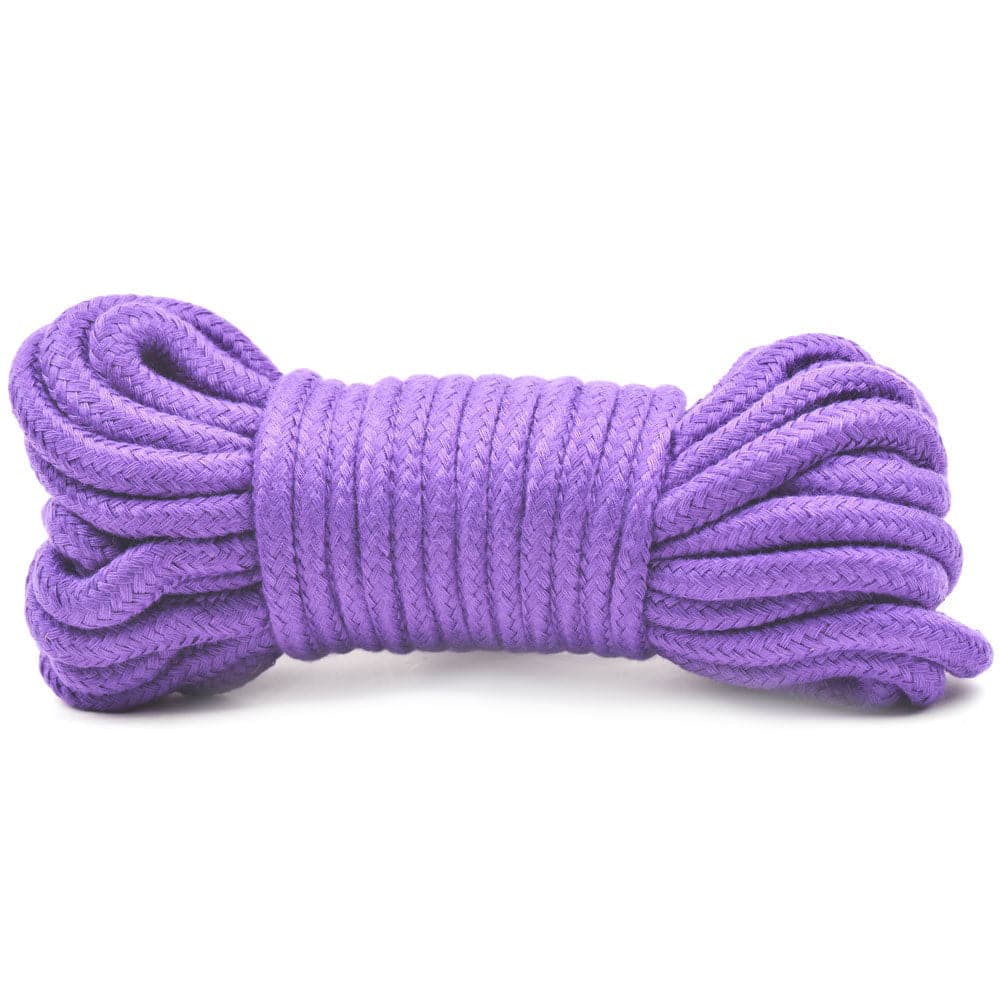 Corda de bondage de algodão de 10 metros roxa